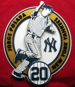 Yankees Jorge Posada 3D sign art Jersey NY New York Baseball Judge stadium - Picture 1 of 12
