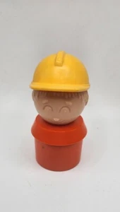 Tupperware Little People Construction Worker Tuppertoys Vintage - Picture 1 of 3