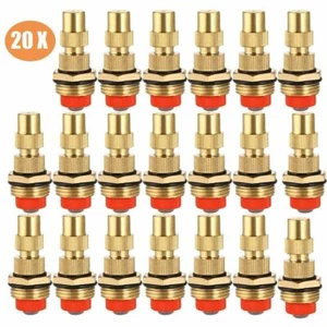 20Pcs 1/2" Brass Spray Nozzle Atomizing Lawn Misting Sprinkler Patio Gardening - Picture 1 of 11