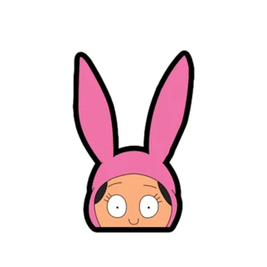 Calcomanía adhesiva de vinilo Louise Peaker Bobs Burgers - Imagen 1 de 4
