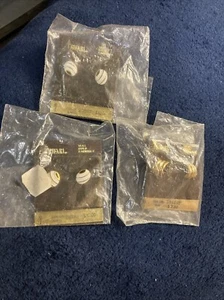 3 Paar Vintage Trifari Ohrringe 14 Karat Gold Ohr Drähte noch in versiegelten Beuteln - Bild 1 von 7
