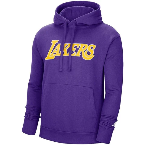 Los Angeles Lakers Jordan Brand Statement Edition Pullover Hoodie Men's Large Cover