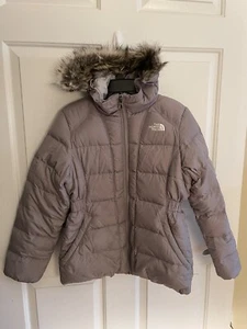 The North Face Girls' Gotham Jacket,Metallic Silver/High Rise Grey, Large - Picture 1 of 7