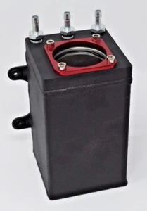 Billet Aluminum Bosch 044 1L High-Flow External Fuel Pump Surge Tank E85 For IE - Foto 1 di 4