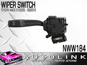WIPER SWITCH FOR TOYOTA HI ACE VAN KDH 200 SERIES 2005 - 2012 - BLACK NWW184  - Picture 1 of 6