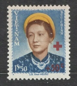 WIETNAM VIETNAM Fr. 1952 *mint SC#B01 1,50Pi+50c stamp, Surch. Red Cross. - Picture 1 of 2