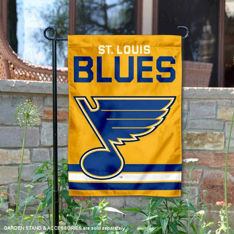 St. Louis Blues Gold Garden Flag and Yard Banner Cover