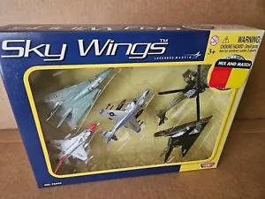 Motor Max Sky Wings F-14, F-16 Falcon, AV-8B, Apache AH-64, F117A Stealth new - Picture 1 of 2
