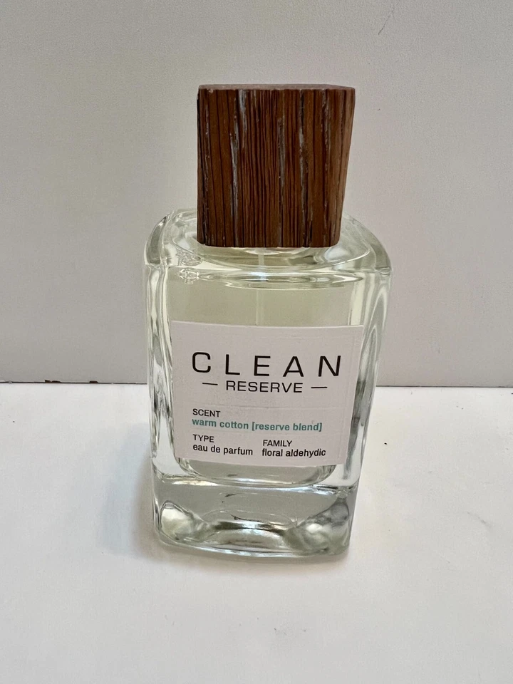 CLEAN RESERVE ALGODÓN CÁLIDO 3.4 OZ / 100 ML EAU DE PARFUM NUEVO Y SIN CAJA CON TAPA Foto 1 de 1