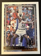 1992-93 TOPPS GOLD 92 DRAFT ROOKIE CARD SHAQUILLE O'NEAL. 362