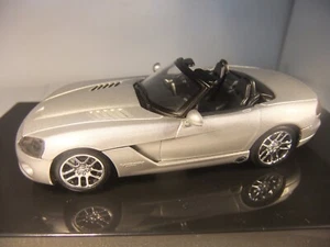 1:43 Autoart 51703 Dodge Viper SRT-19 - 2003 - Silver - Mint Cased - Picture 1 of 6