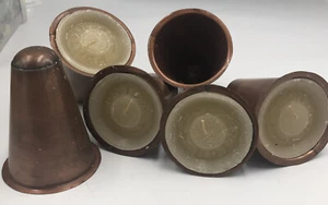 Vintage Copper Candle Holders Made in Mexico for Chandelier or Candle Inserts - Picture 1 of 5