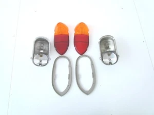 Rückleuchten Rekord 1955 1956 ohne Chrome Rahmen L+R rear lamp Olympia Rekord 56 - Picture 1 of 1