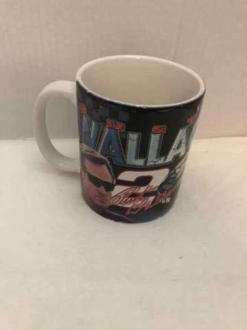 Rusty Wallace #2 Coffee Mug Cup NASCAR Miller Lite Harley Davidson Goodyear Cover