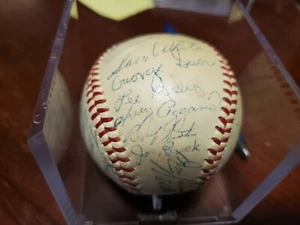 1955 Team Signed AL baseball Red Sox w/ famous Harry Agganis SGC Cert Jensen - Picture 1 of 12