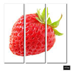 Food Kitchen Strawberry Fruit   BOX FRAMED CANVAS ART Picture HDR 280gsm