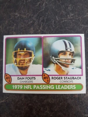 1980 Topps Dan Fouts Roger Staubach 1979 NFL Passing Leaders Card# 331 - Image 1 of 2