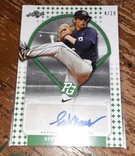 2018 Leaf Perfect Game National Showcase Green /10 Sebastian Keane #BA-SK1 Auto