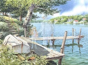 Charles Peterson Fishing Buddies Ltd. Ed. Signed w/ certificate 26 X 19 " - Picture 1 of 8