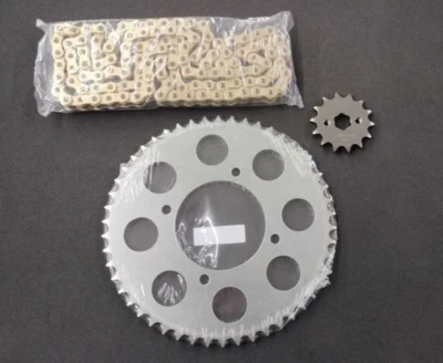 Honda XR100R CRF100F 85-13 Sprocket 14/50 Set and GOLD HD Chain Kit - Image 1 of 3