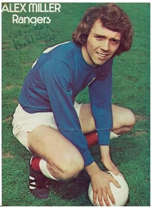 Alex Miller signed Magazin Poster Bild Rangers Vintage Autogramm - Bild 1 von 1