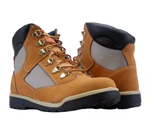 TB04493 Youth Kids Wheat Nubuck Mid Top 6 Inch Field Boots HS2797 (4.5Y) - Picture 1 of 11