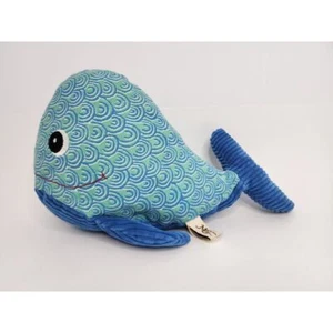 Maison Chic Wally The Whale Blue Swirl Stuffed Plush - Picture 1 of 9