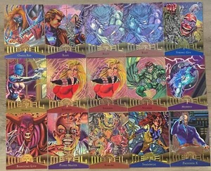 1995 Fleer Marvel Metal Base Set Cards Complete Your Set, You Pick One - Picture 1 of 12