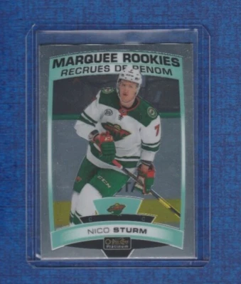 2019-20 OPC O-pee-chee Hockey Platinum Marquee Rookies # 163 Nico Sturm - Image 1 of 2