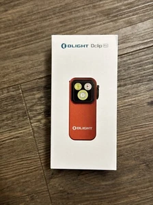 Olight Oclip Pro Clip on Flashlight with Floodlight, Spotlight, Red Light Orange - Picture 1 of 1