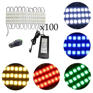 50ft 100pcs 5630 SMD Module Waterproof Light 12V Sign Design + Power Kit Set - Picture 1 of 20