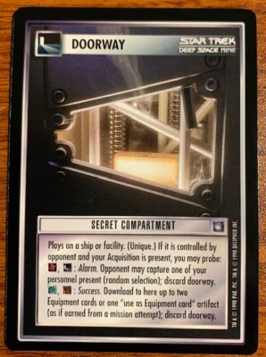 1998 Decipher Star Trek Deep Space Nine Doorway Secret Compartment Free Shipping - Image 1 of 2