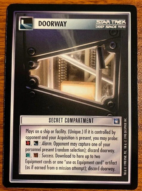 1998 Decipher Star Trek Deep Space Nine Doorway Secret Compartment Free Shipping - Image 1 of 2