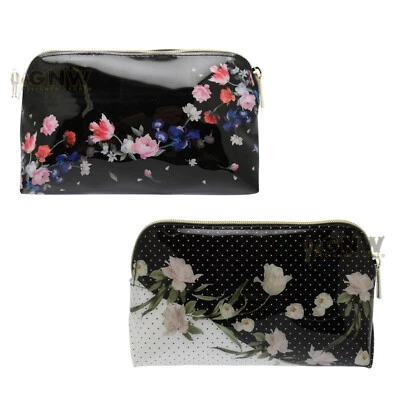 TED BAKER WOMEN'S MAKEUP BAG/ COSMETICS BAG/ TOILETRY FLORAL BAG Size: SMALL - Image 1 of 4