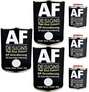 Remplisseuse époxy grise 3 x 1,20 kg apprêt 2K remplisseur EP peinture voiture rose - Photo 1/1