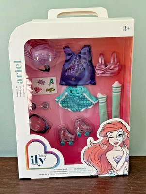 Disney Parks ILY 4EVER Ariel Doll fashion pack roller skates RARE MIB HTF  - Image 1 of 2