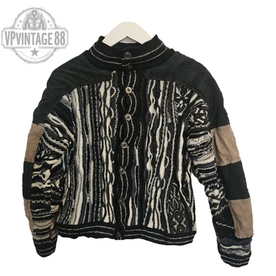 Vintage Coogi 90s Australia 3D Knit Sweater Unisex Bold Colourful Rare Cardigan - Image 1 of 4