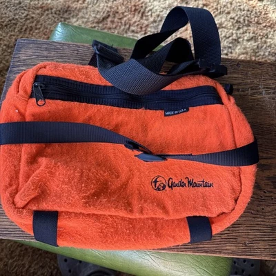 Vtg Gander Mtn Made In USA  Blaze Orange Hunting Waist Pack Fleece Quiet - Image 1 of 4