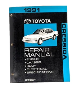 Toyota Cressida 1991 OEM Shop Service Repair Manual Engine Guide Electrical 91 - Picture 1 of 9