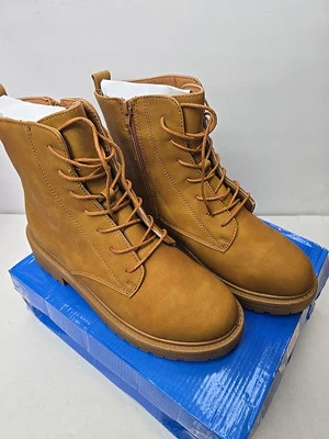 Rouge Boots Womans 8.5 New With Box Brown Zip & Lace Up Casual Hiking Walking - Image 1 of 4