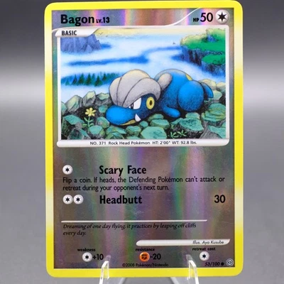 Bagon 53/100 Reverse Holo Common Stormfront Pokemon TCG MP - Image 1 of 2