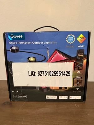 Govee Permanent Outdoor Lights Pro  Model H806A Black Only 4 Of The 6 Strips - Image 1 of 3
