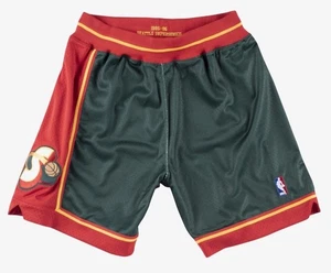 Seattle SuperSonics Herren grün Hardwood Classics 1995-96 authentische Shorts, 3XL - Bild 1 von 5