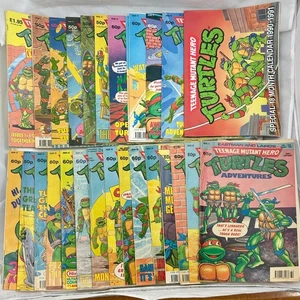 25 x Teenage Mutant Ninja Turtles Comics Eastman and Laird's Job Lot 1990 1991 - Picture 1 of 24