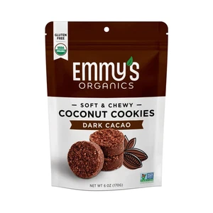 'S Organics Coconut Cookies, Dark Cacao, 6 Oz (Pack of 8) | Gluten-Free Organic - Picture 1 of 4
