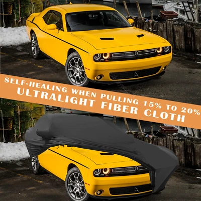 Satin Soft Stretch Indoor Car Cover Scratch Dustproof for Dodge Challenger Foto 1 de 4