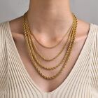 Twisted Snake Wide Necklace 40-55cm Pendant Necklace Fashion Rope Chain