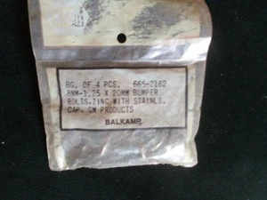 Neu OEM Balkamp 665-2162 4er Pack Stoßstangenschrauben 8mm-1,25x20mm für GM - Bild 1 von 1