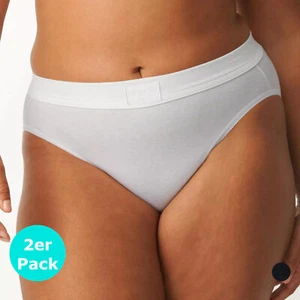 Sloggi Double Comfort Tai Slip - DOPPELPACK - Baumwolle - Weiss / Schwarz - Bild 1 von 5