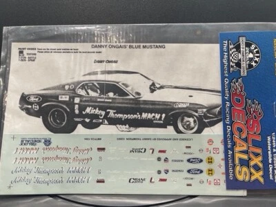VRHTF NHRA SUPER RARO "MICKEY THOMPSON'S 69 MUSTANG FUNNY CAR" CALCOMANÍAS SLIXX" Foto 1 de 2